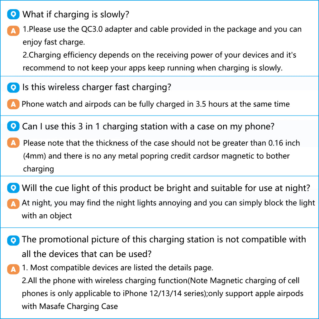 Charging Station,Wirelss Charger,Magnetic Charging Station Compatible with Iphone 17 16 15 14 13 12 11 Pro Max XS Xr,For Iwatch Series 9 8 7 6 5 4 3 2 Se,For Airpods 3 2 Pro,Black,No Adapter