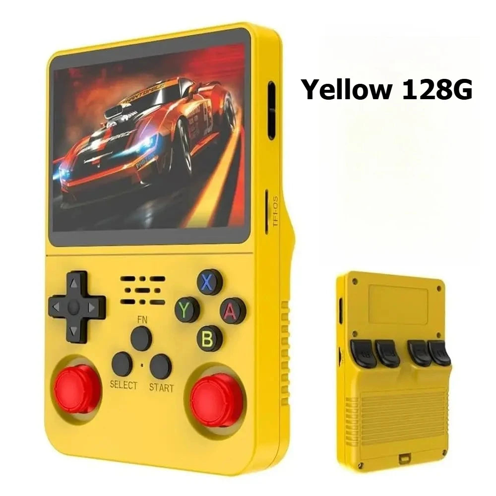 Open Source R36S Retro Handheld Video Game Console Linux System 3.5 Inch IPS Screen Portable Pocket Video Player R35S 64GB Games