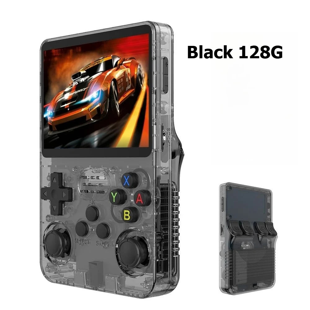 Open Source R36S Retro Handheld Video Game Console Linux System 3.5 Inch IPS Screen Portable Pocket Video Player R35S 64GB Games